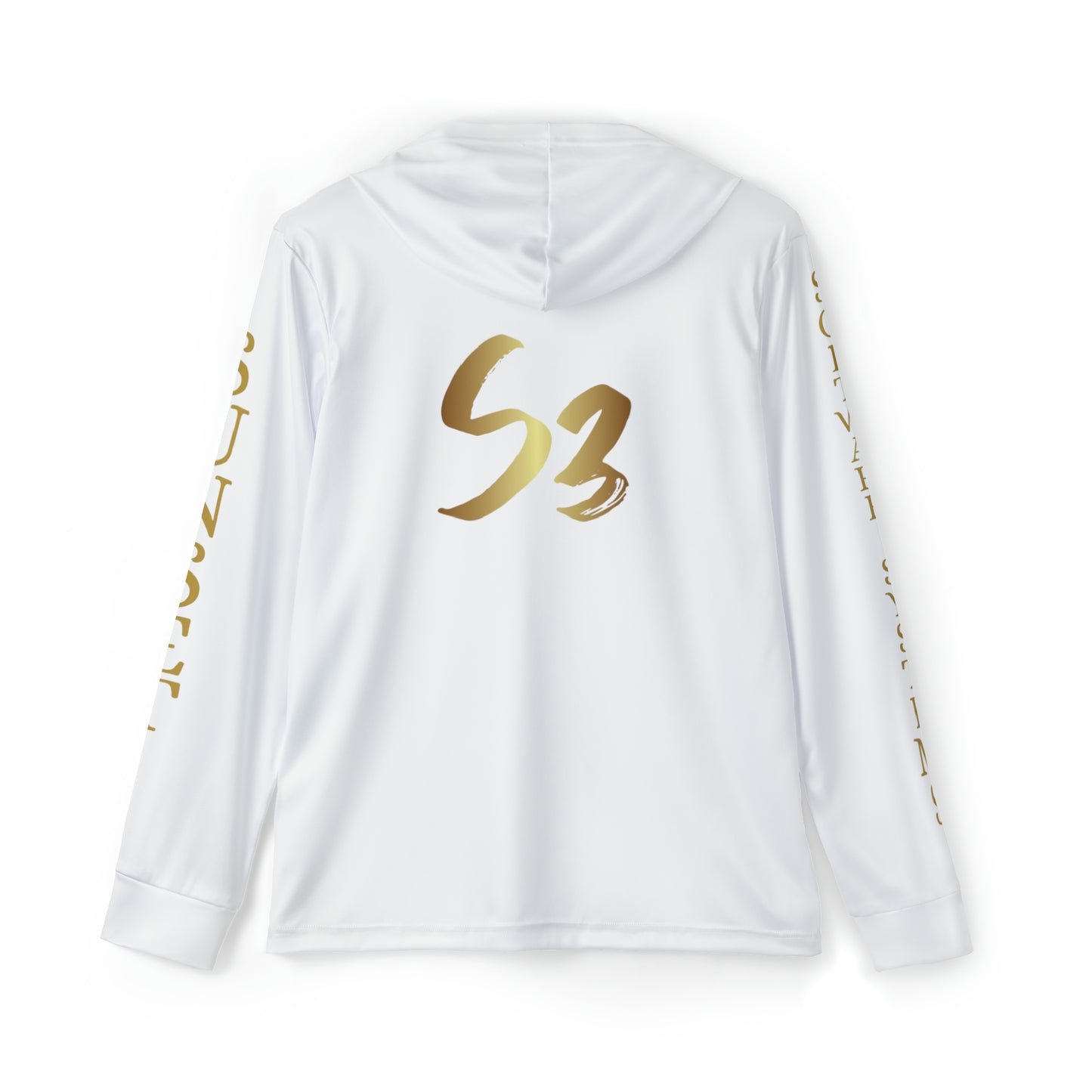 White Men's Sports Warmup Hoodie (AOP)